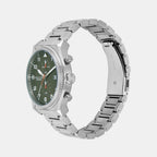 Panorama Men Quartz Green Dial Chronograph Stainless Steel Watch MK9196