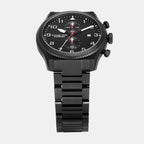 Panorama Men Quartz Black Dial Chronograph Stainless Steel Watch MK9198