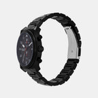 Panorama Men Quartz Black Dial Chronograph Stainless Steel Watch MK9198