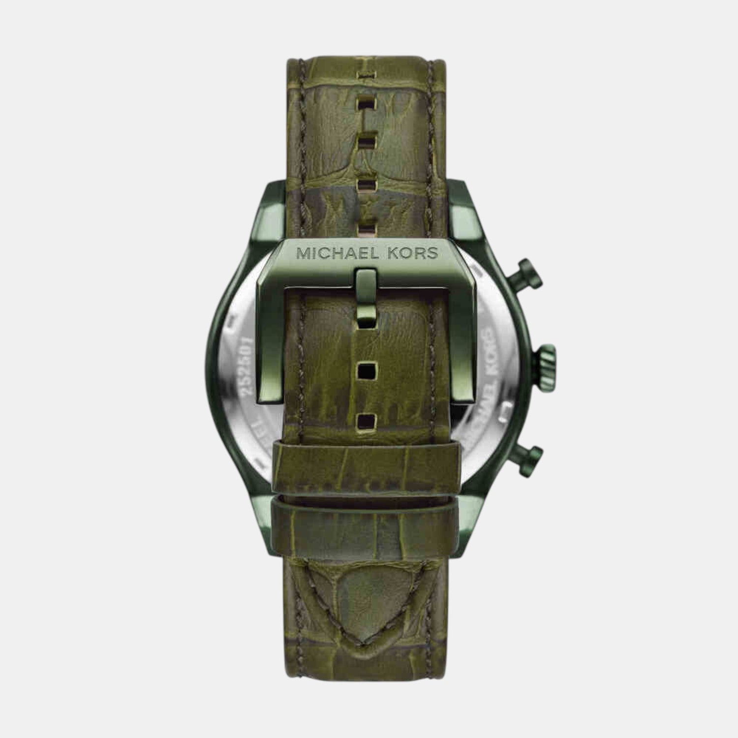 Panorama Men Quartz Green Dial Chronograph Leather Watch MK9199