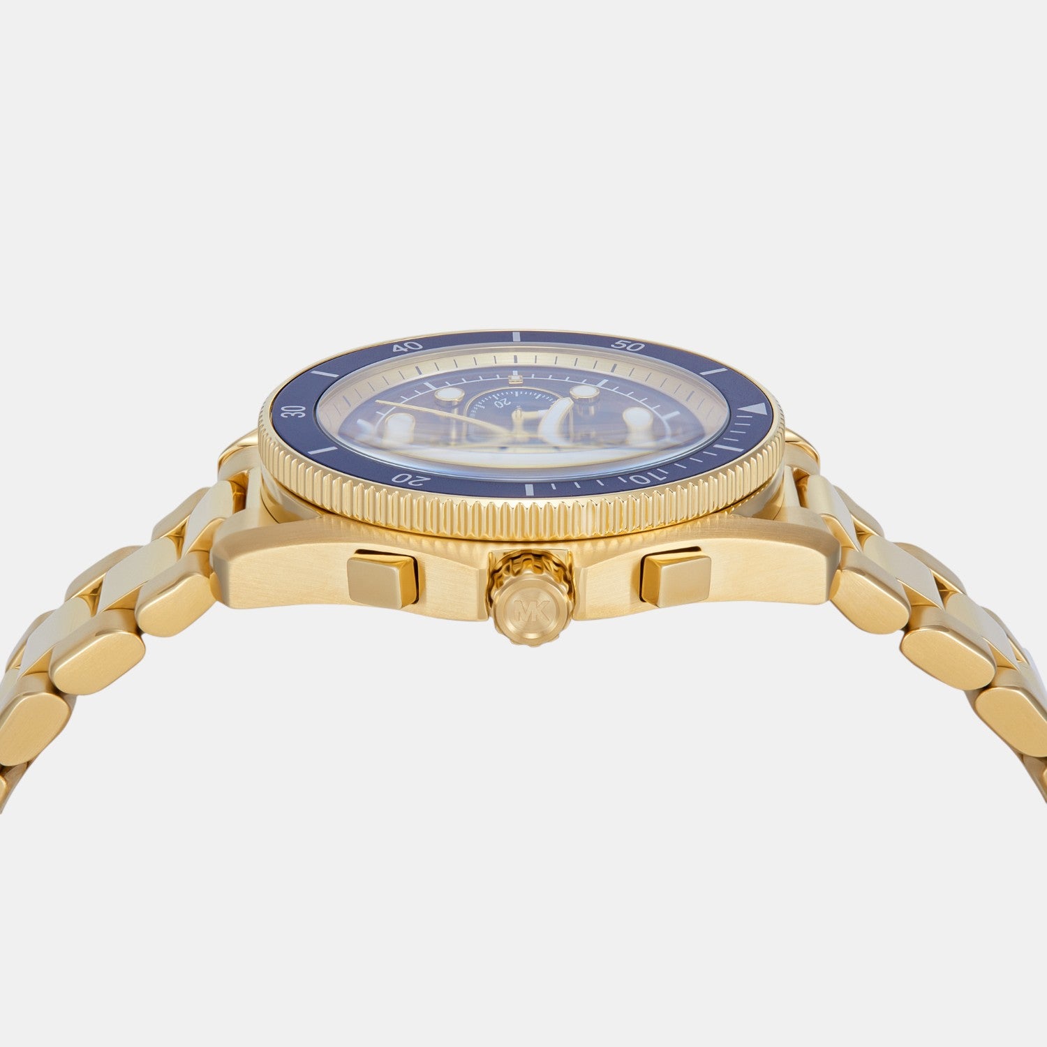 Maritime Men Quartz Blue Dial Chronograph Stainless Steel Watch MK9202