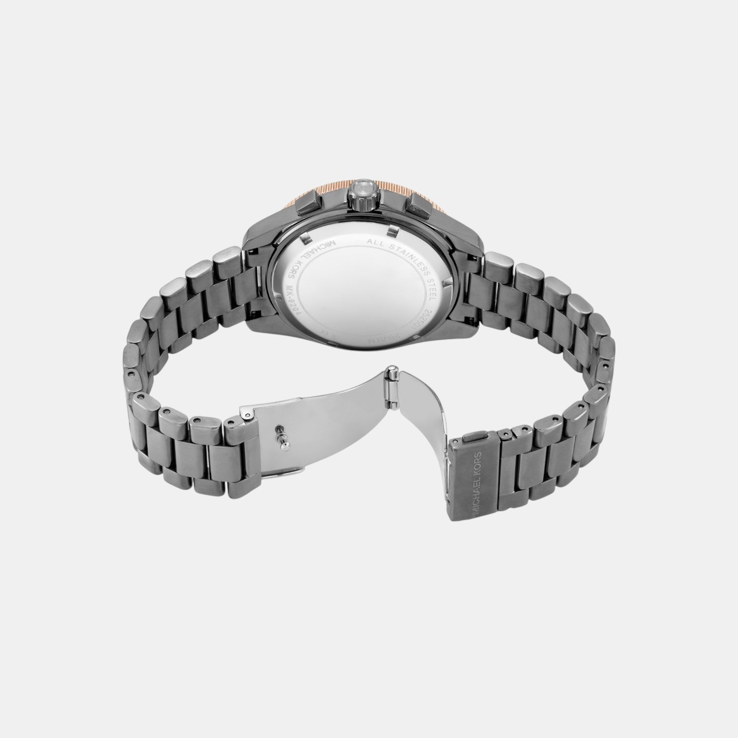 Maritime Men Quartz Black Dial Chronograph Stainless Steel Watch MK9204