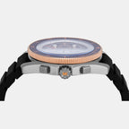 Maritime Men Quartz Black Dial Chronograph Silicone Watch MK9206