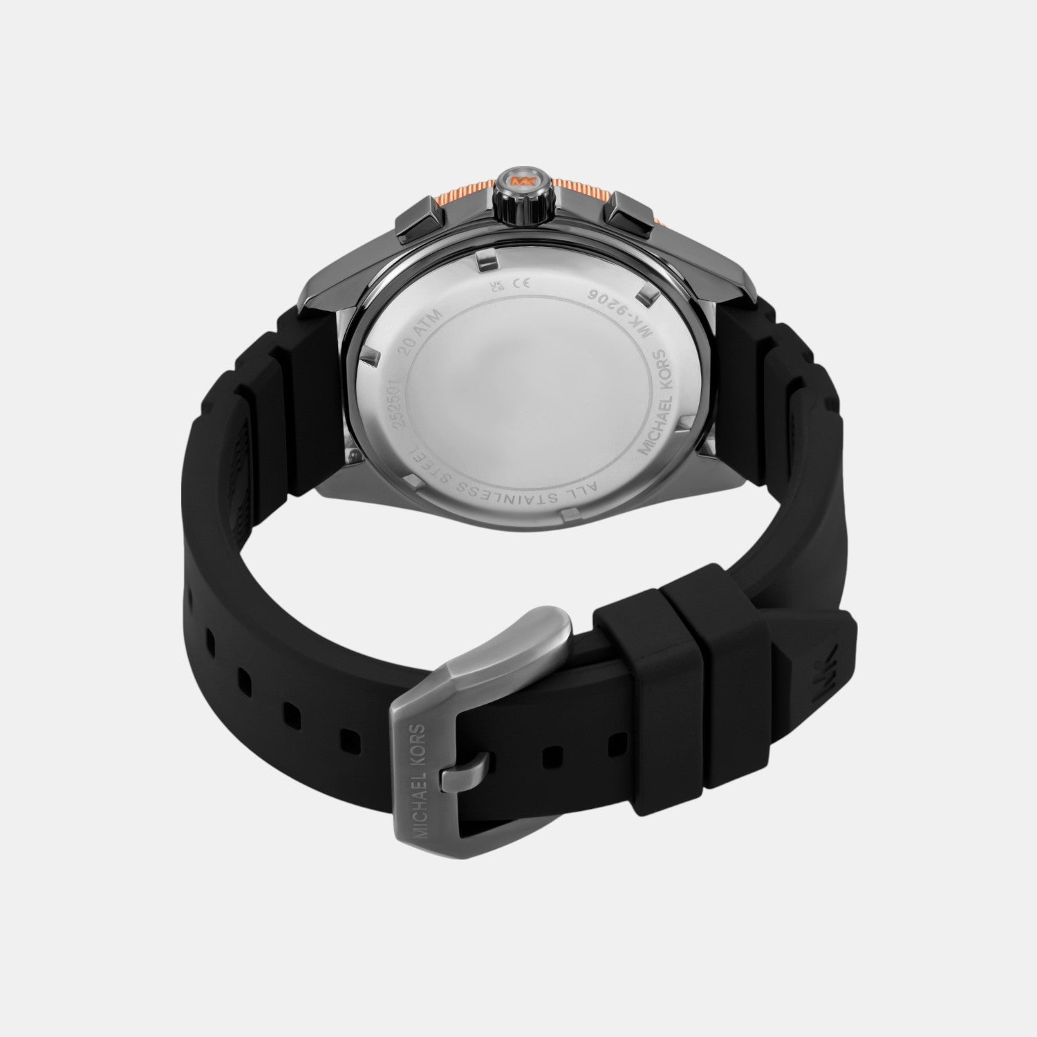 Maritime Men Quartz Black Dial Chronograph Silicone Watch MK9206