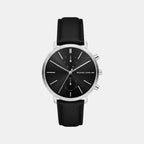 Blake Men Quartz Black Dial Chronograph Leather Watch MK9208