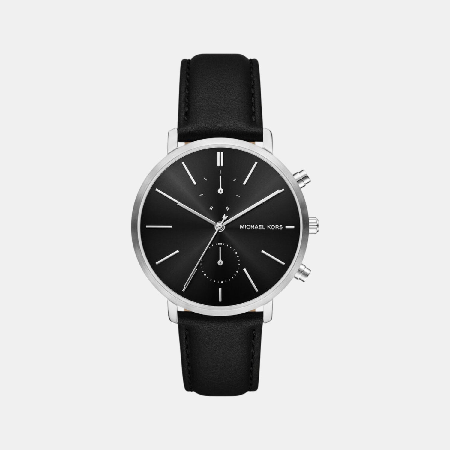 Blake Men Quartz Black Dial Chronograph Leather Watch MK9208