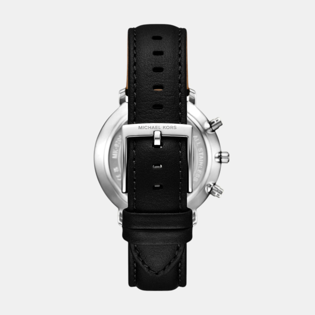 Blake Men Quartz Black Dial Chronograph Leather Watch MK9208