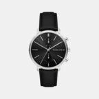 Blake Men Quartz Black Dial Chronograph Leather Watch MK9208