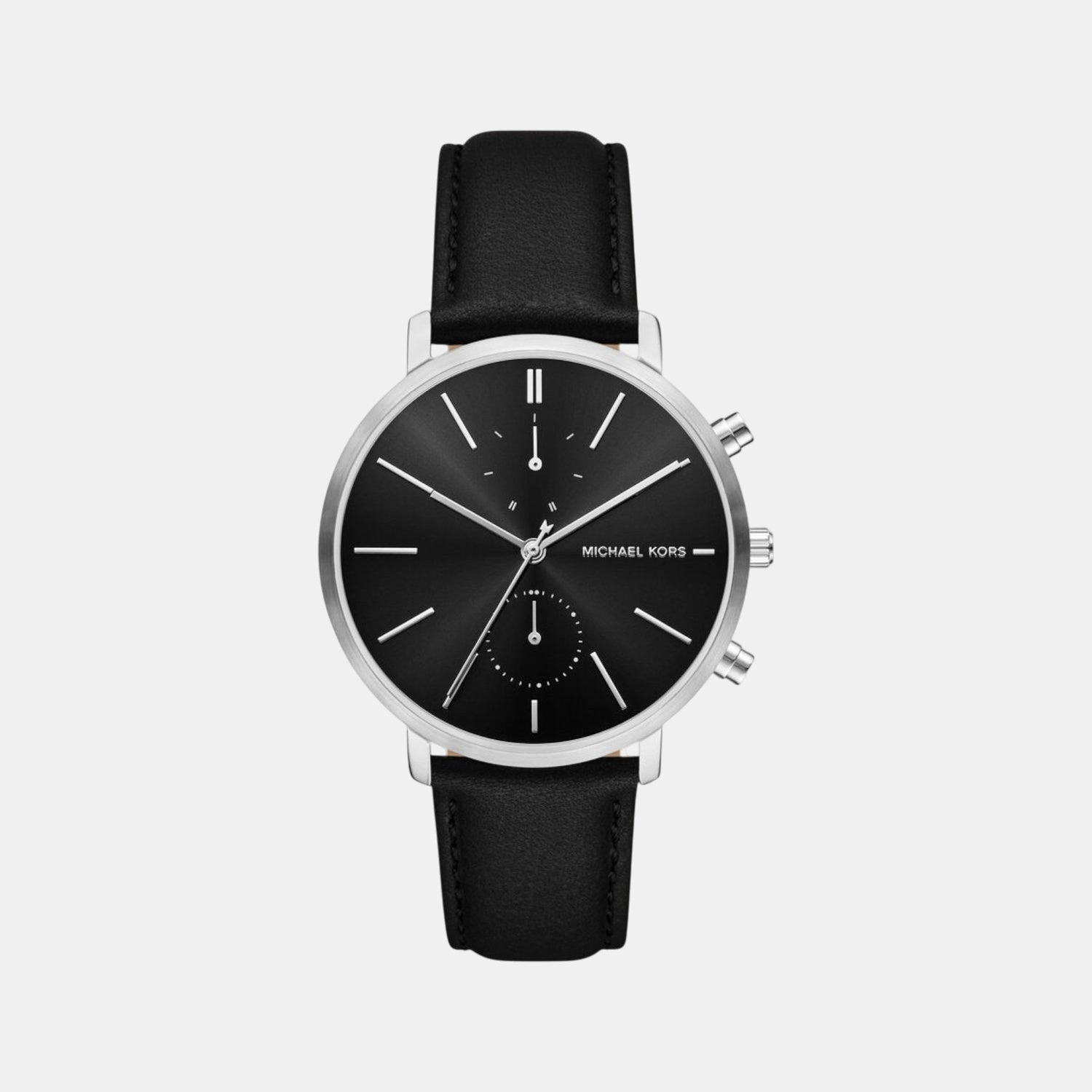 Blake Men Quartz Black Dial Chronograph Leather Watch MK9208