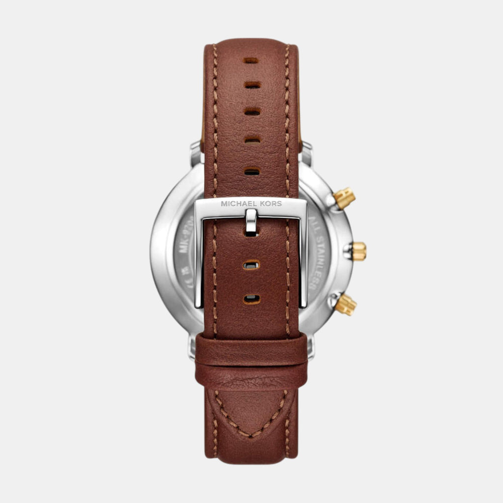 Blake Men Quartz Blue Dial Chronograph Leather Watch MK9209