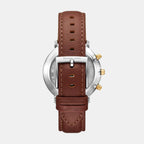 Blake Men Quartz Blue Dial Chronograph Leather Watch MK9209