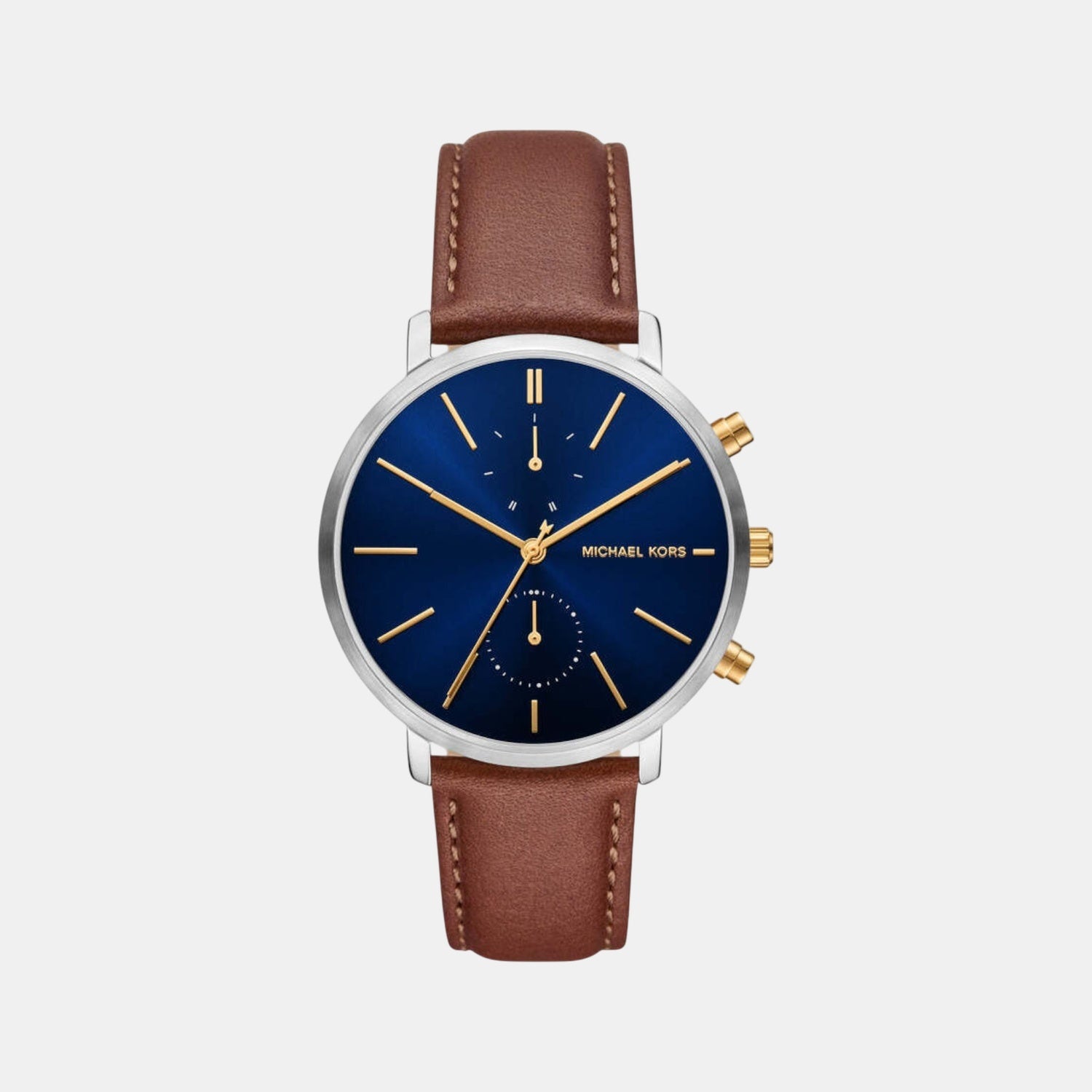 Blake Men Quartz Blue Dial Chronograph Leather Watch MK9209