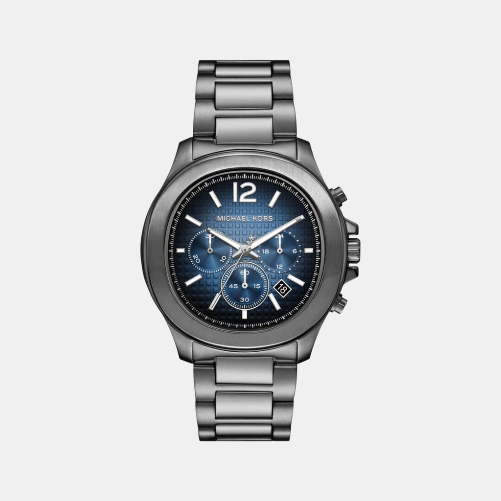 Sage Men Quartz Blue Dial Chronograph Stainless Steel Watch MK9213