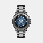 Sage Men Quartz Blue Dial Chronograph Stainless Steel Watch MK9213