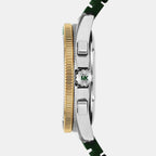 Maritime Men Quartz Black Dial Chronograph Silicone Watch MK9214