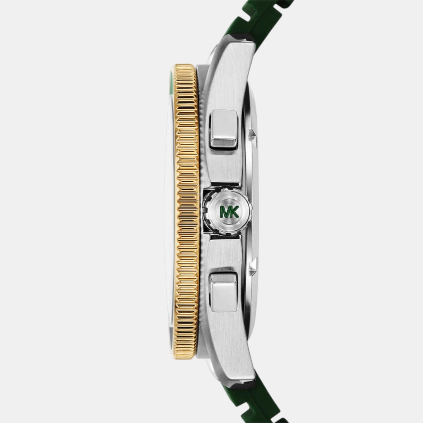 Maritime Men Quartz Black Dial Chronograph Silicone Watch MK9214