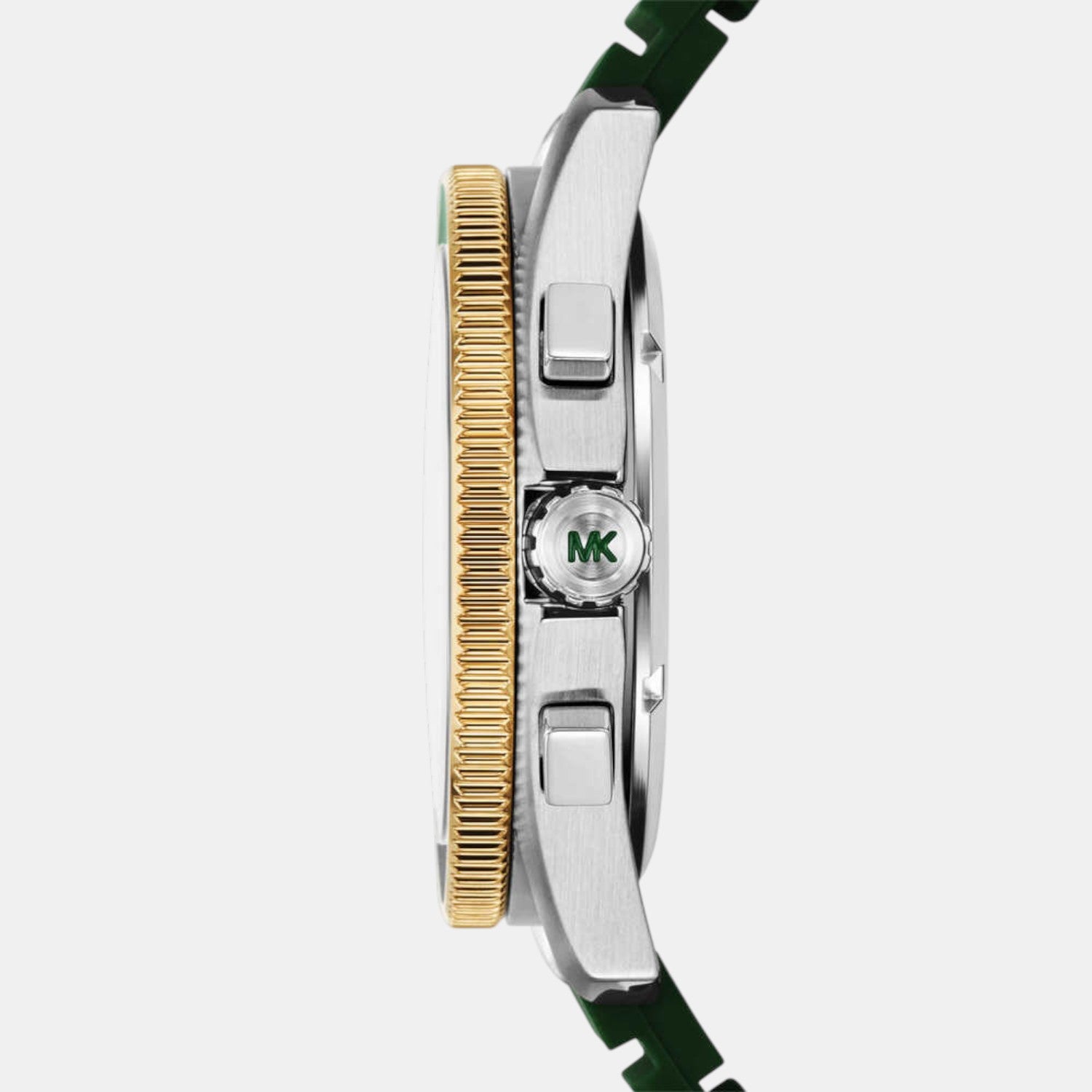 Maritime Men Quartz Black Dial Chronograph Silicone Watch MK9214