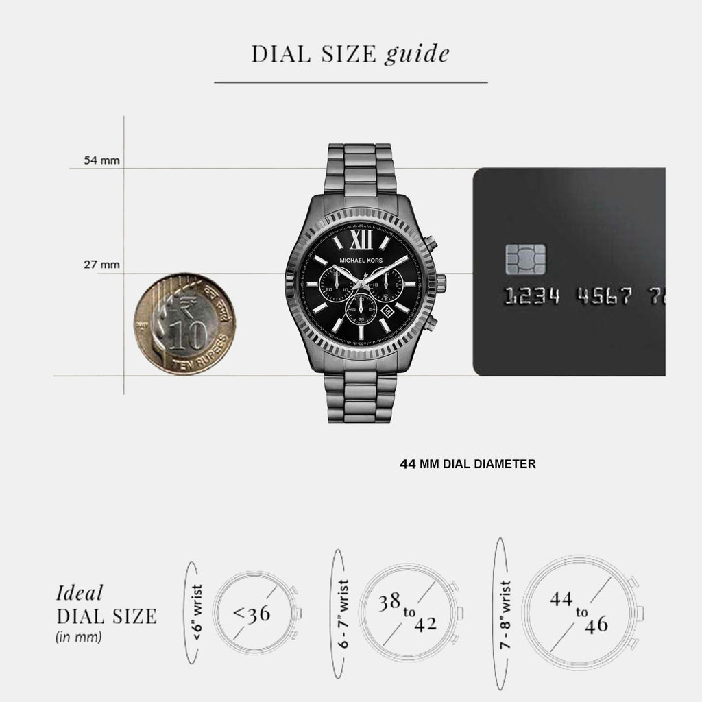 Lexington Men Quartz Black Dial Chronograph Stainless Steel Watch MK9217SET