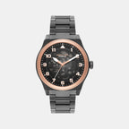 Panorama Men Automatic Black Dial Analog Stainless Steel Watch MK9219