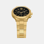 Billie Men Quartz Black Dial Analog Stainless Steel Watch MK9220