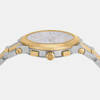 Billie Men Quartz White Dial Chronograph Stainless Steel Watch MK9221