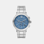 Billie Men Quartz Blue Dial Analog Stainless Steel Watch MK9222