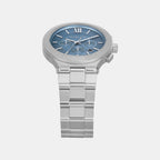 Billie Men Quartz Blue Dial Analog Stainless Steel Watch MK9222