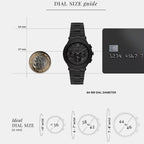 Billie Men Quartz Black Dial Analog Stainless Steel Watch MK9223