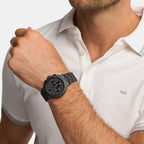 Billie Men Quartz Black Dial Analog Stainless Steel Watch MK9223