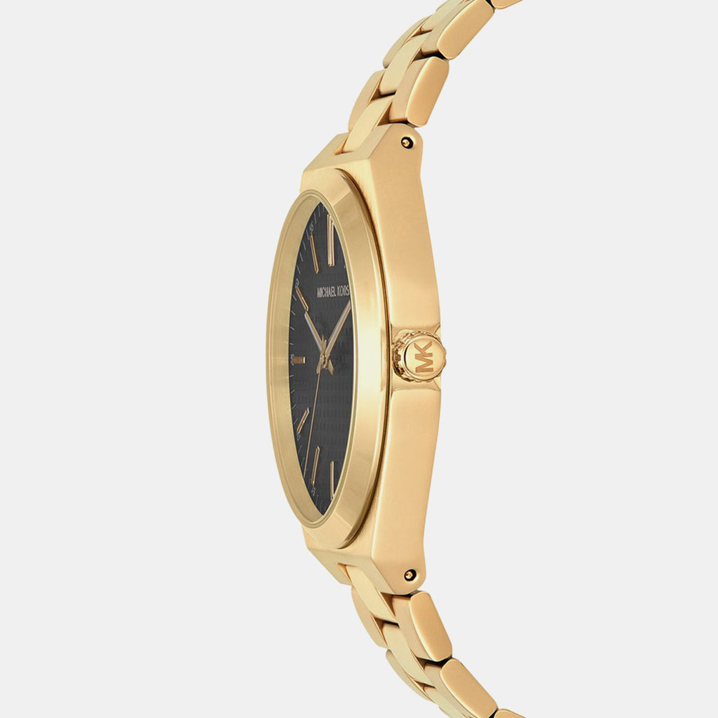 Lenox Men Quartz Black Dial Analog Stainless Steel Watch MK9226
