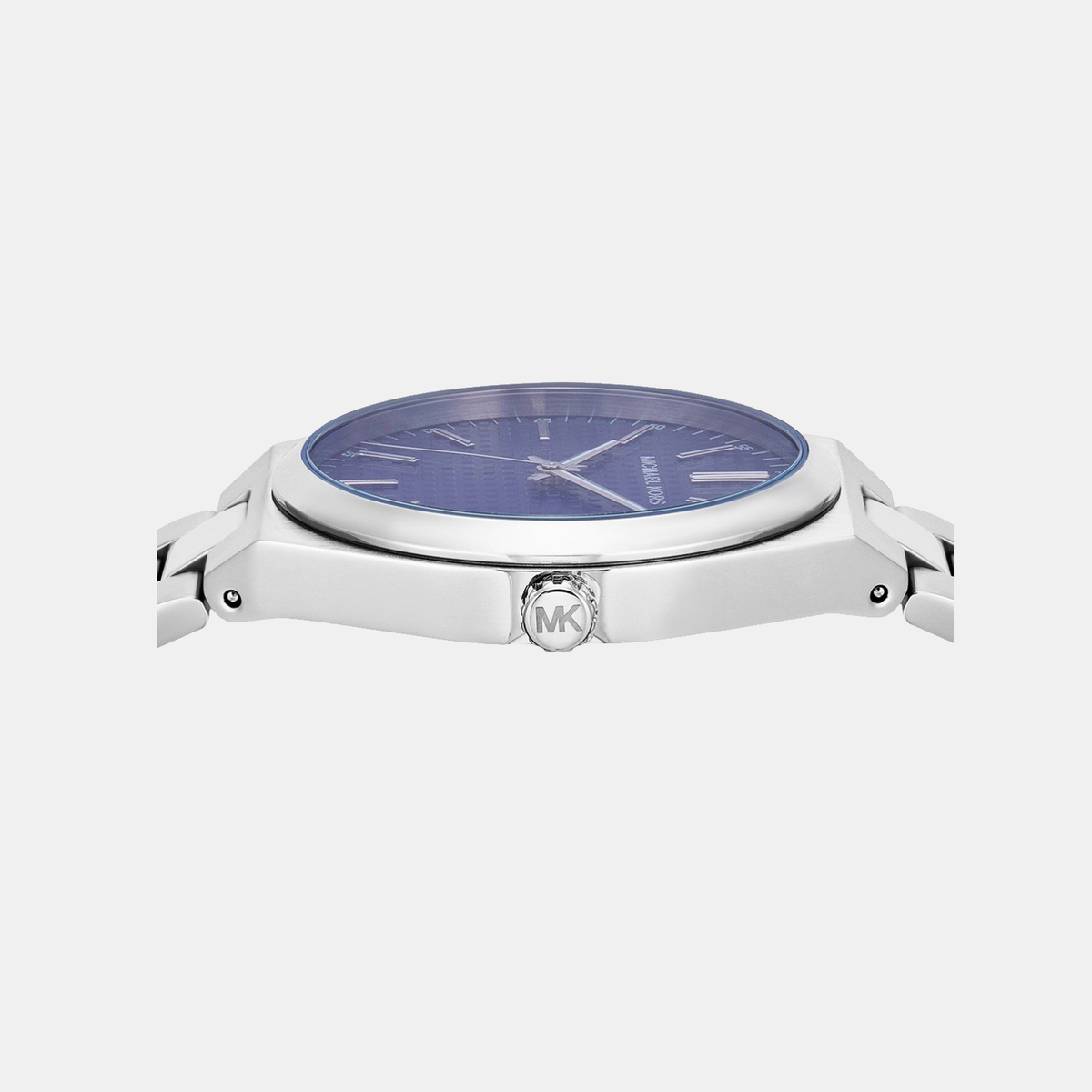 Lennox Men Quartz Blue Dial Analog Stainless Steel Watch MK9227