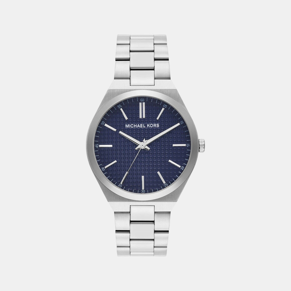 Lennox Men Quartz Blue Dial Analog Stainless Steel Watch MK9227