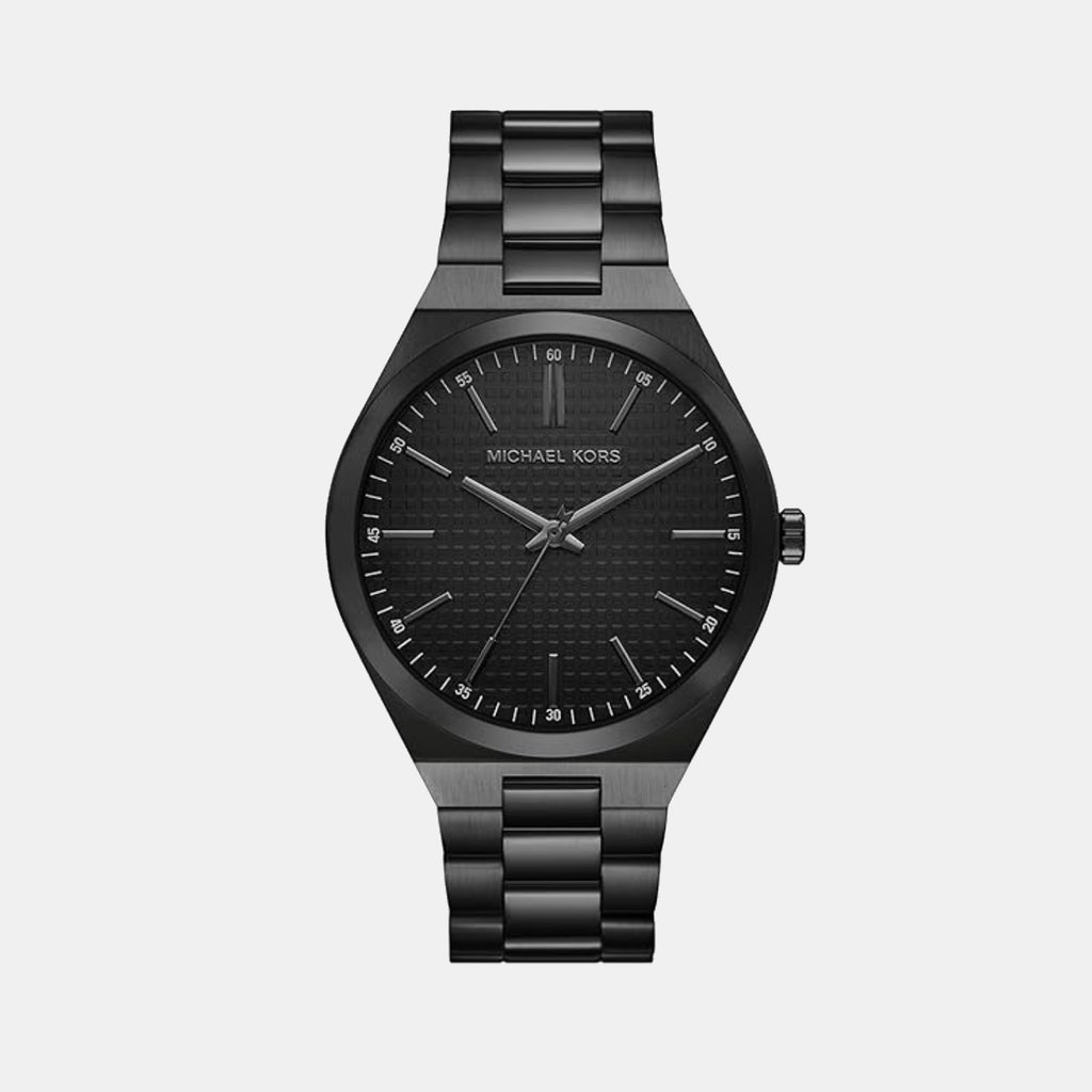 Lenox Men Quartz Black Dial Analog Stainless Steel Watch MK9228