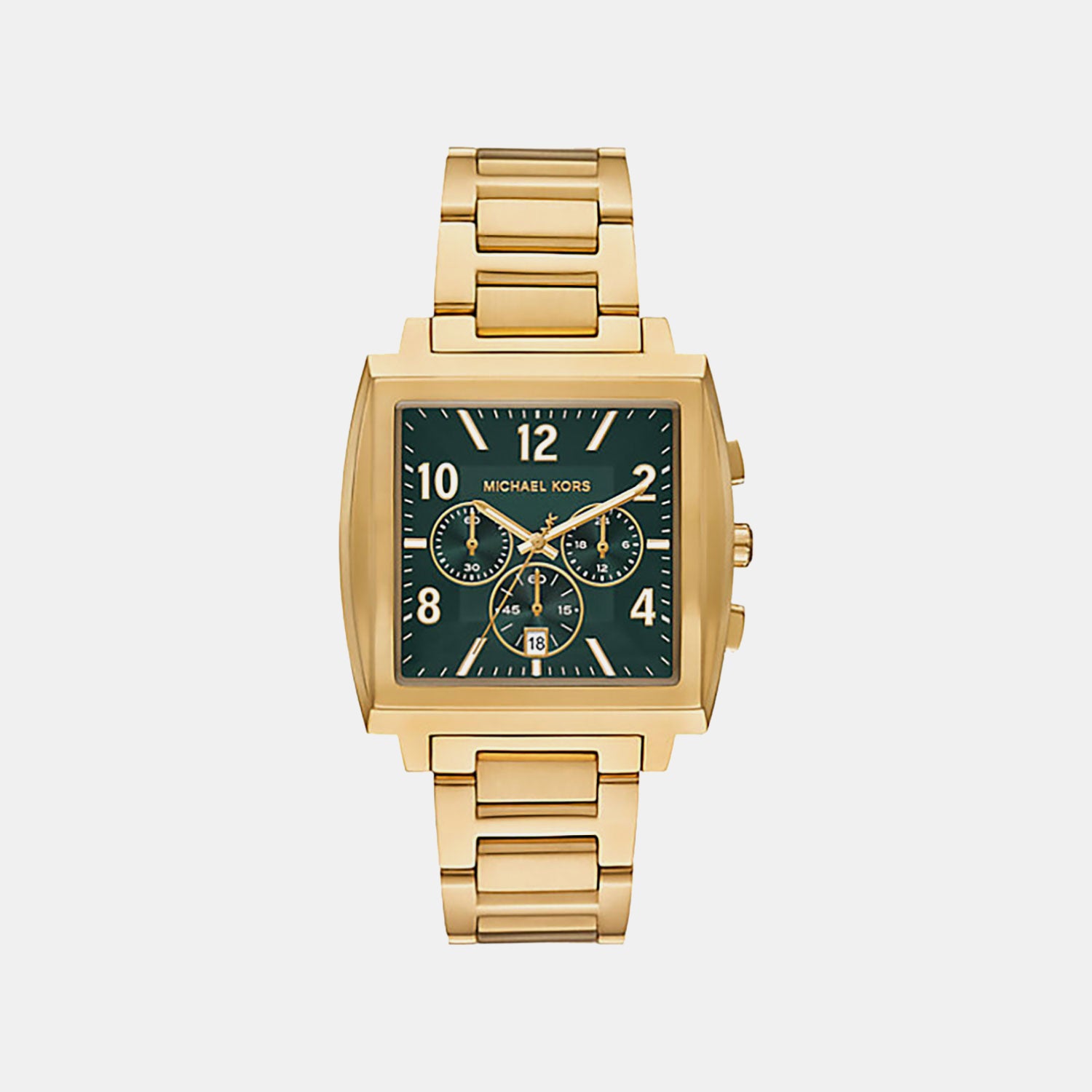 Rhys Men Quartz Green Dial Chronograph Stainless Steel Watch MK9229