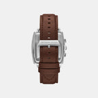 Rhys Men Quartz Blue Dial Chronograph Leather Watch MK9231
