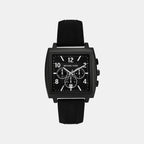 Rhys Men Quartz Black Dial Analog Silicone Watch MK9233