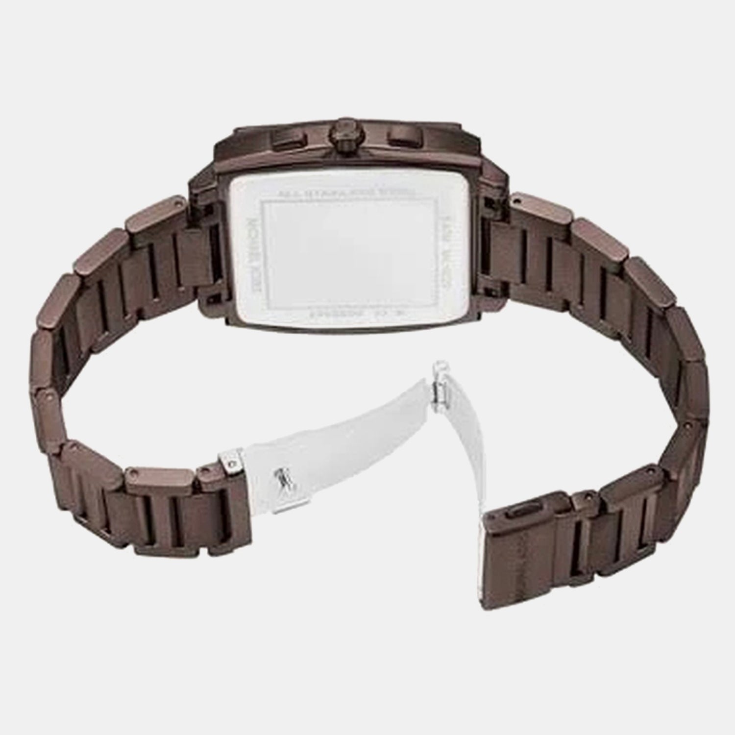 Rhys Men Quartz Brown Dial Analog Stainless Steel Watch MK9234