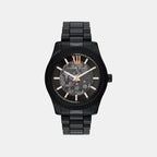 Lexington Men Automatic Black Dial Analog Stainless Steel Watch MK9244