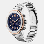 Prescott Men Quartz Blue Dial Chronograph Stainless Steel Watch MK9250