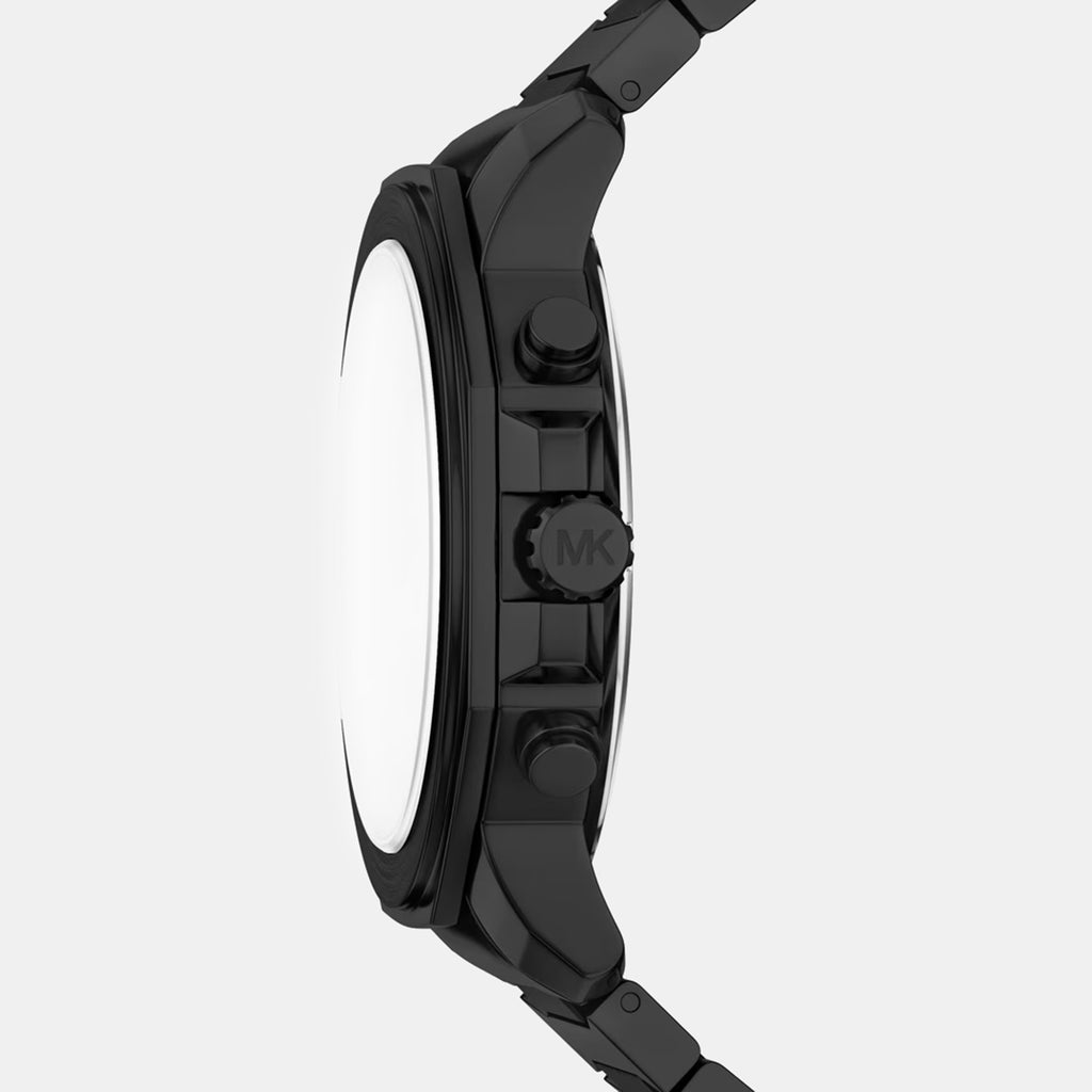 Prescott Men Quartz Black Dial Chronograph Stainless Steel Watch MK9252