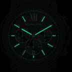 Prescott Men Quartz Black Dial Chronograph Stainless Steel Watch MK9252