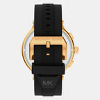 Billie Men Quartz Black Dial Chronograph Silicone Watch MK9253