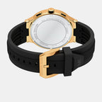 Billie Men Quartz Black Dial Chronograph Silicone Watch MK9253