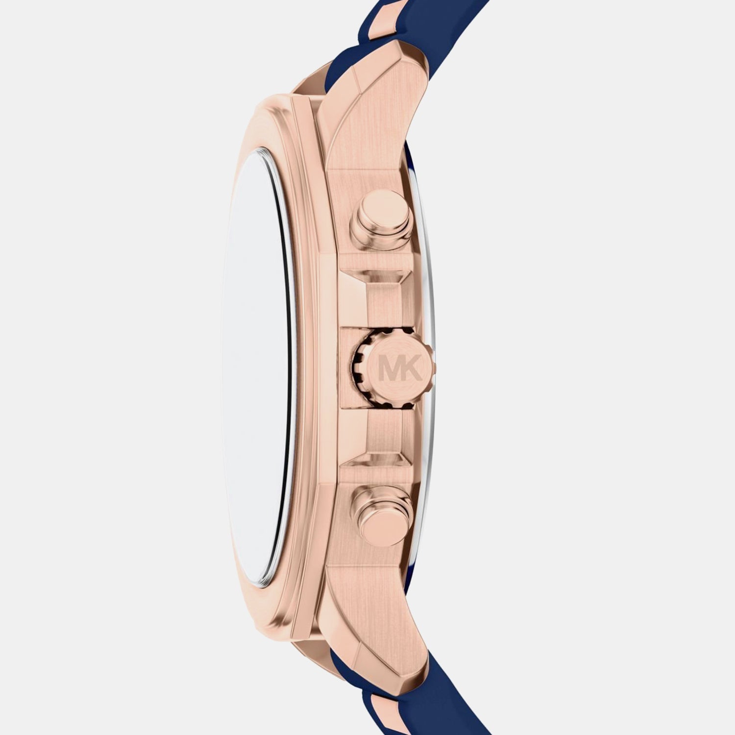 Prescott Men Quartz Blue Dial Chronograph Silicone Watch MK9261