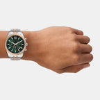 Lexington Men Quartz Green Dial Chronograph Stainless Steel Watch MK9265