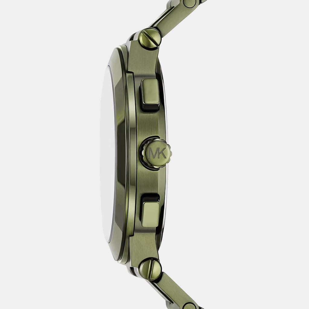 Oversized Billie Men Quartz Green Dial Chronograph Stainless Steel Watch MK9268