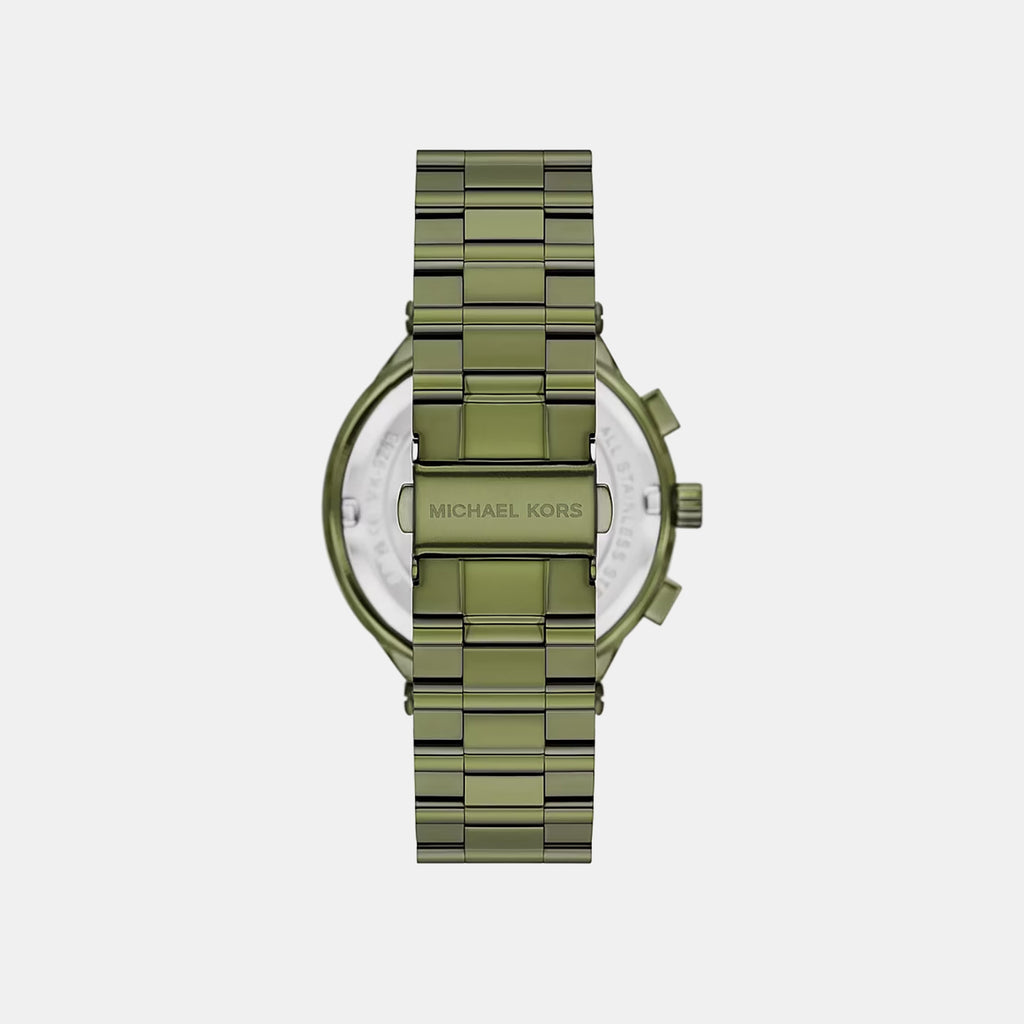 Oversized Billie Men Quartz Green Dial Chronograph Stainless Steel Watch MK9268
