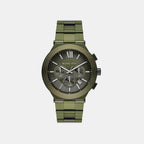 Oversized Billie Men Quartz Green Dial Chronograph Stainless Steel Watch MK9268