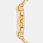 Oversized Billie Men Quartz Gold Dial Chronograph Stainless Steel Watch MK9270SET