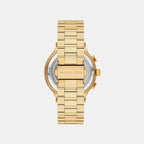 Oversized Billie Men Quartz Gold Dial Chronograph Stainless Steel Watch MK9270SET